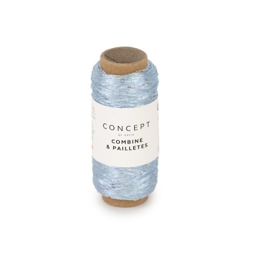 Włóczka Katia Concept COMBINE &amp; PAILLETES, 56 błękitny