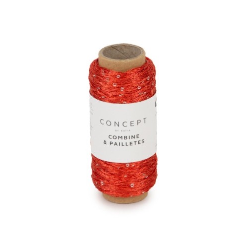 Włóczka Katia Concept COMBINE &amp; PAILLETES, 60 rdzawy