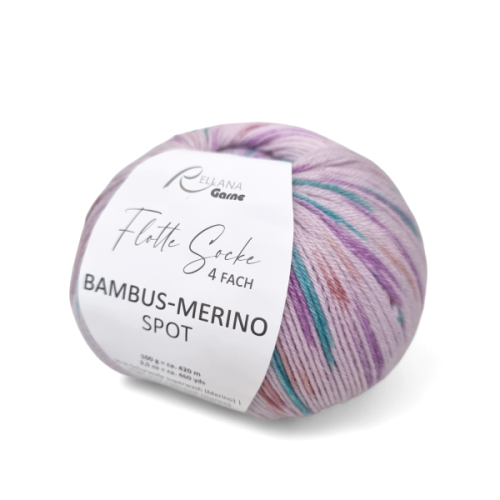 Włóczka Rellana Flotte Socke 4f. Bambus-Merino Spot 3162