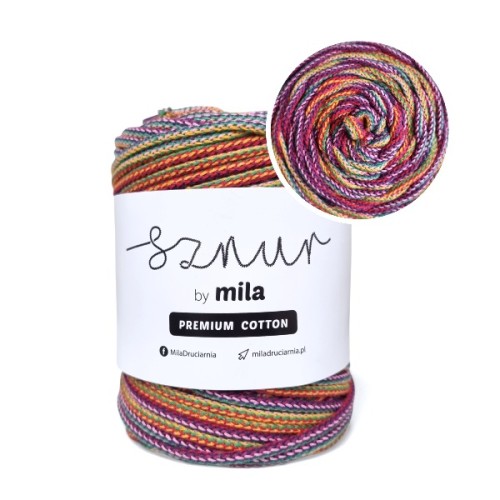 Sznurek 5 mm PREMIUM COTTON, 100m PCM115 MIX FOLK