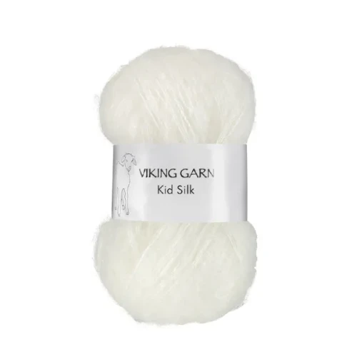 Włóczka Viking Garn Kid Silk 300 biały