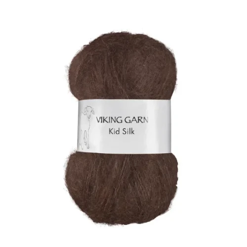 Włóczka Viking Garn Kid Silk 308 czekolada
