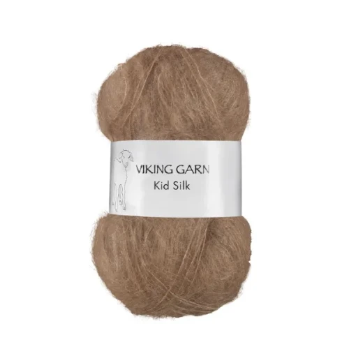 Włóczka Viking Garn Kid Silk 309 jasny brąz