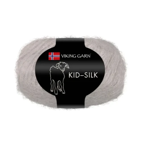 Włóczka Viking Garn Kid Silk 311 jasny szary