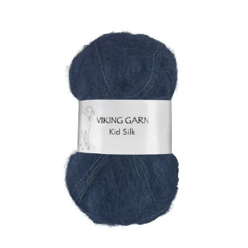 Włóczka Viking Garn Kid Silk 326 granatowy