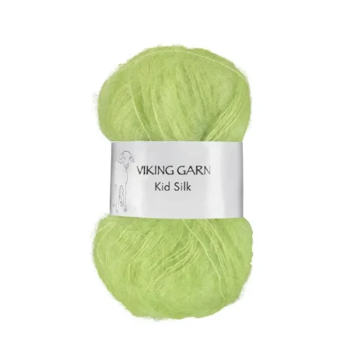 Włóczka Viking Garn Kid Silk 331 limonka
