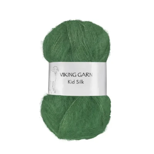 Włóczka Viking Garn Kid Silk 332 zielony