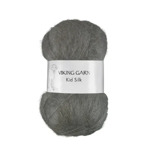 Włóczka Viking Garn Kid Silk 336 grafitowy