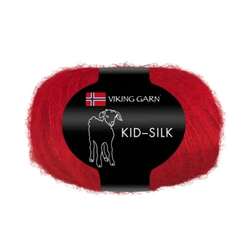 Włóczka Viking Garn Kid Silk 350 czerwony