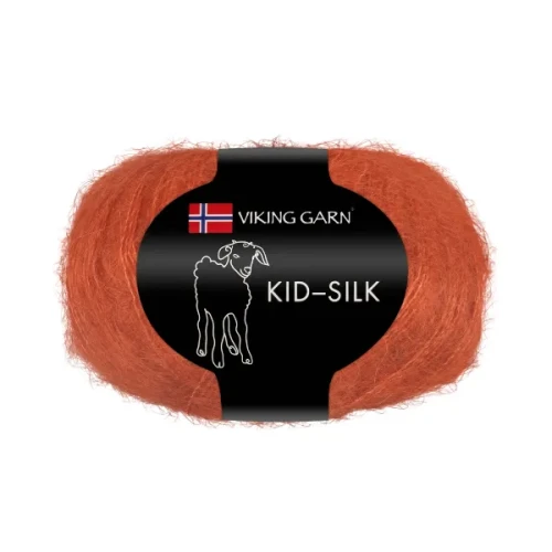 Włóczka Viking Garn Kid Silk 355 cegła