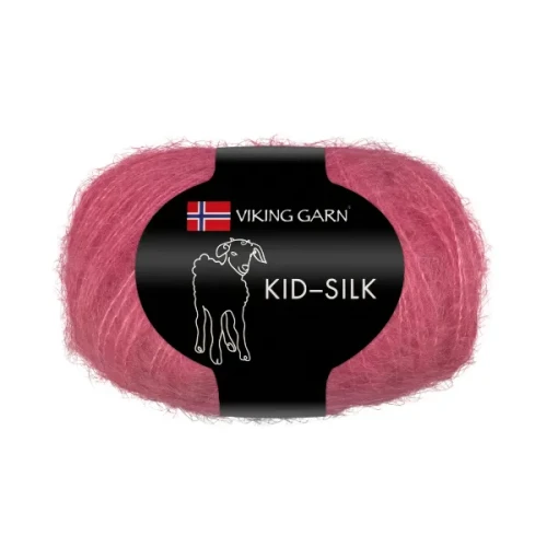 Włóczka Viking Garn Kid Silk 362 malinowy