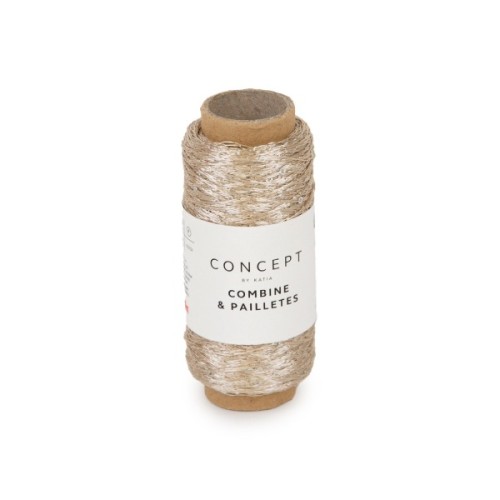 Włóczka Katia Concept COMBINE & PAILLETES, 52 beżowy