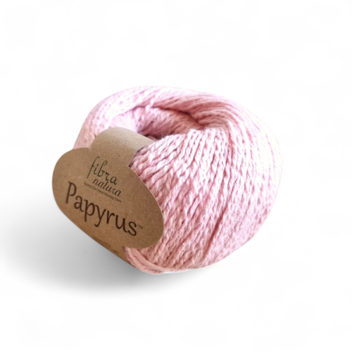 Włóczka Fibra Natura Papyrus 229-06  jasny róż