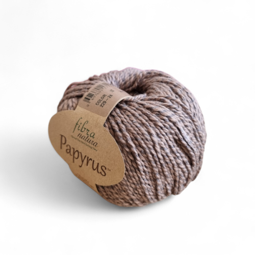 Włóczka Fibra Natura Papyrus 229-24 brązowy