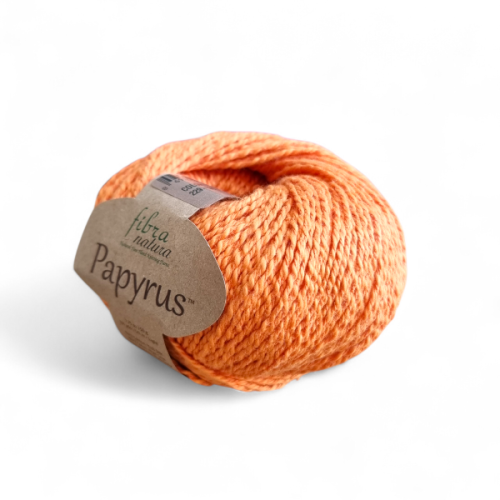 Włóczka Fibra Natura Papyrus 229-31 pomarańczowy