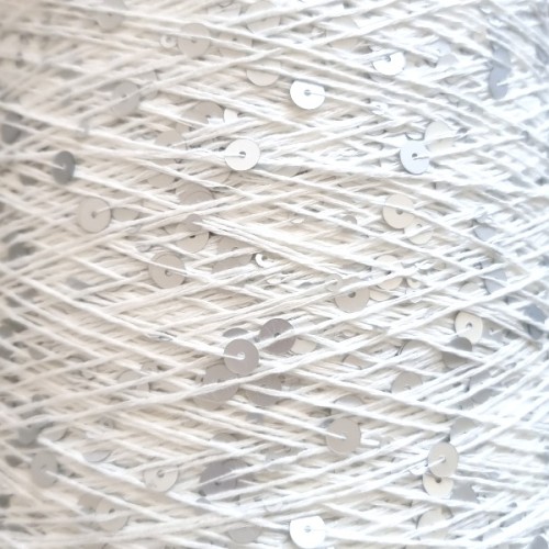 Włóczka cekinowa Blink! nr BAJ016 biały