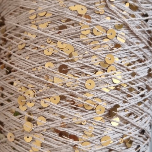 Włóczka cekinowa Blink! nr BAJ050 beżowy