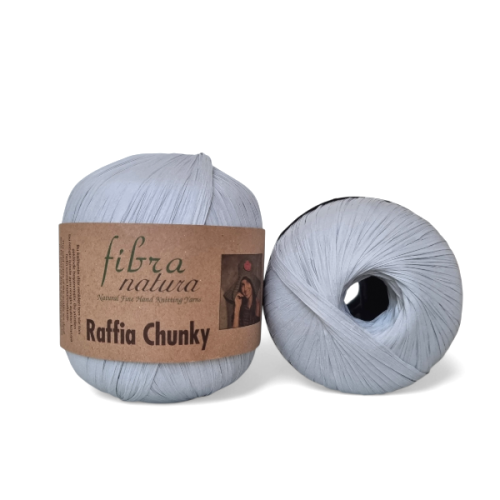 Przędza Raffia Fibra Natura Chunky 114-41 jasny szary