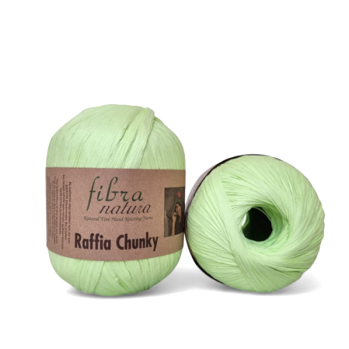 Przędza Raffia Fibra Natura Chunky 114-38 neonowa limonka