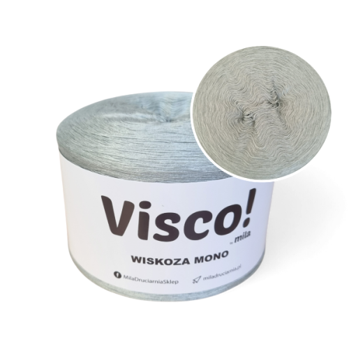 Włóczka Visco! Mono, kolor 520013 srebrny /SKONFIGURUJ MOTEK/
