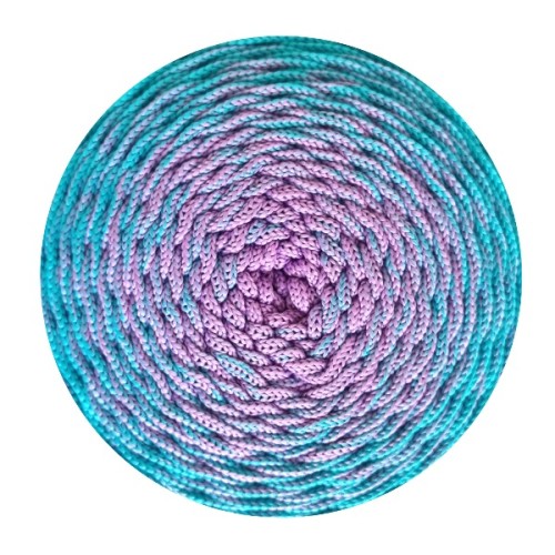 Sznurek poliestrowy OMBRE 3 mm, 300m OM40 lazur/fiolet