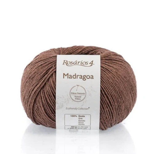 Włóczka jedwabna Rosarios Madragoa 07 brązowy