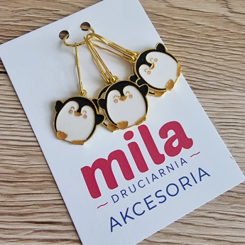 Markery, znaczniki oczek 5 szt, nr 14 pingwin