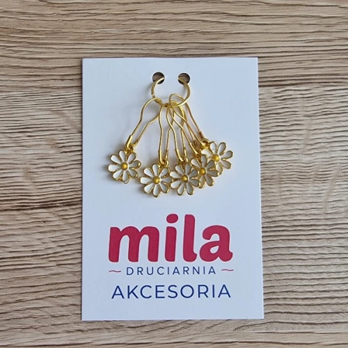 Markery, znaczniki oczek 5 szt, nr 16 stokrotka