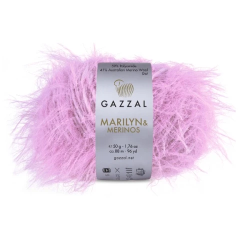 Włóczka Gazzal Marilyn&Merinos 8255 różowy