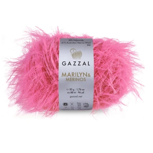 Włóczka Gazzal Marilyn&Merinos 8256 różowy