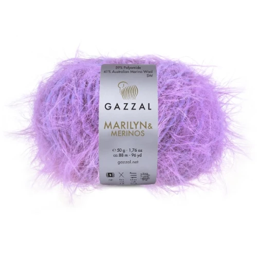 Włóczka Gazzal Marilyn&Merinos 8257 wrzosowy