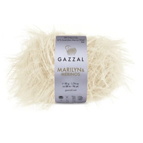Włóczka Gazzal Marilyn&Merinos 8270 jasny beż