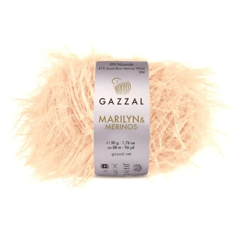 Włóczka Gazzal Marilyn&Merinos 8271 ciepły beż