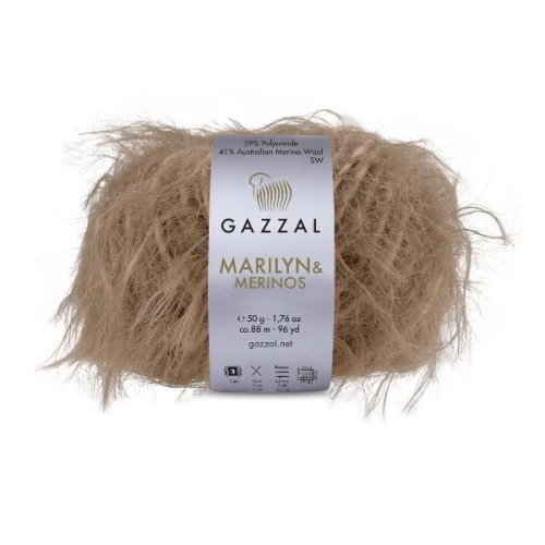 Włóczka Gazzal Marilyn&Merinos 8272 brązowy