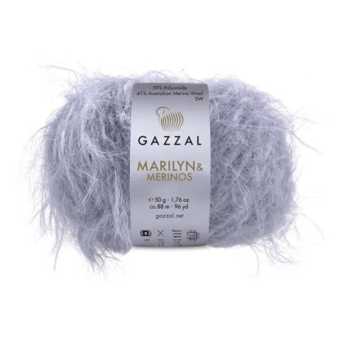 Włóczka Gazzal Marilyn&Merinos 8276 szary
