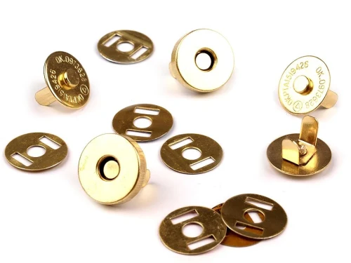 Zapięcie magnetyczne do torebek 15 mm, złoty