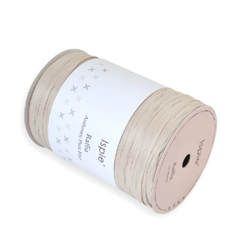 Rafia, raffia Ispie do szydełkowania 186A White Oak biały dąb