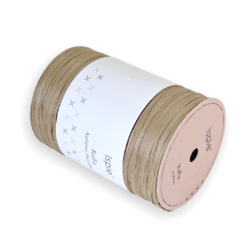 Rafia Ispie D43 Sandalwood, drzewo sandałowe, raffia Ispie do szydełkowania, papierowa, wiskoza