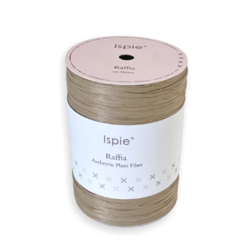 Rafia Ispie D43 Sandalwood, drzewo sandałowe, raffia Ispie do szydełkowania, papierowa, wiskoza