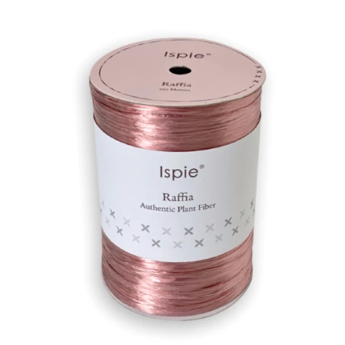 Rafia Ispie 267B Rose Quartz, raffia Ispie do szydełkowania, papierowa, wiskoza