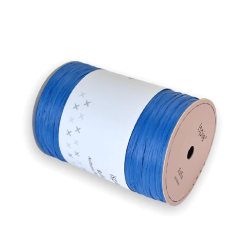 Rafia 134 cobalt blue, raffia Ispie do szydełkowania, papierowa, wiskoza