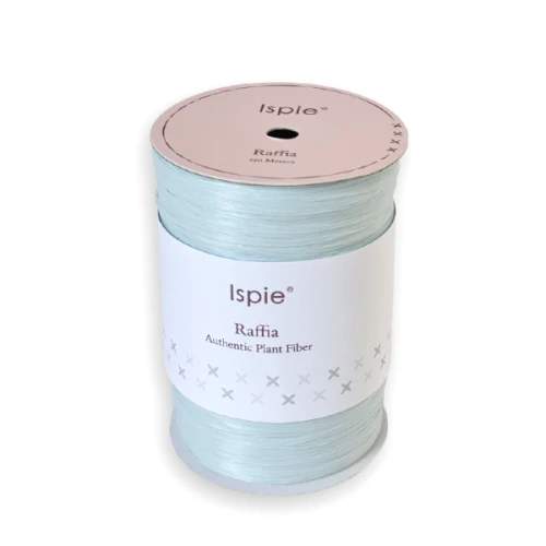 Rafia 103A Blue raffia Ispie do szydełkowania, papierowa, wiskoza