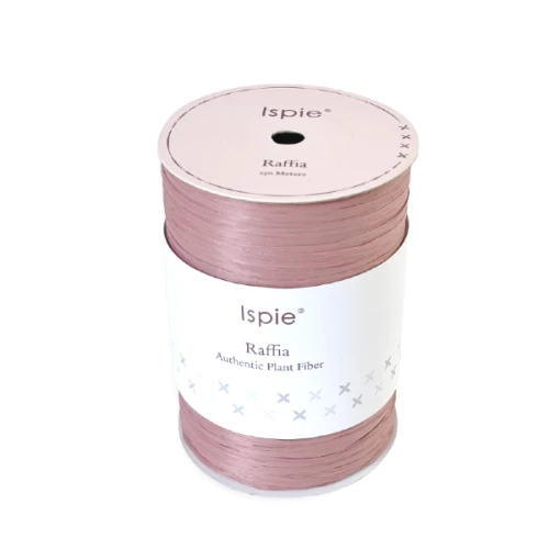 167C dusty rose Rafia, raffia Ispie do szydełkowania, papierowa, wiskoza