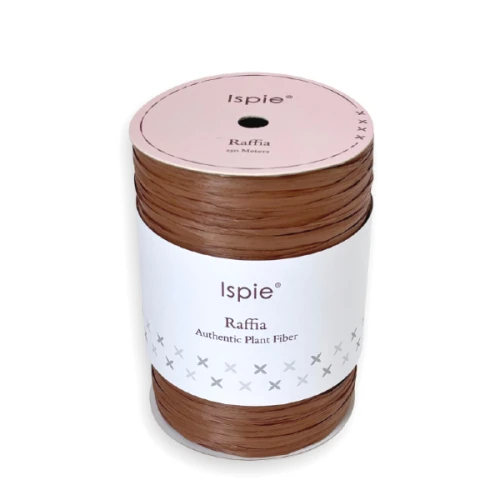 118C Tan, Rafia, raffia Ispie do szydełkowania, papierowa, wiskoza