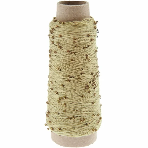 Włóczka / nić Rico Design Creative Make It Perlchen 005 stare złoto