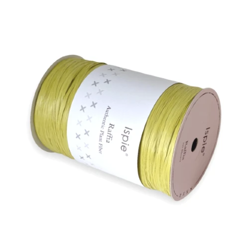 Ispie D44 Honey Mustard, raffia, papierowa, celuloza, przędza, tasiemka, wstążka, rafia