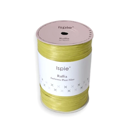 Ispie D44 Honey Mustard, raffia, papierowa, celuloza, przędza, tasiemka, wstążka, rafia