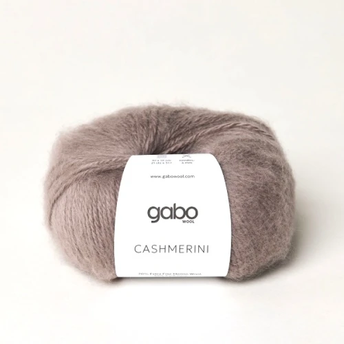 Włóczka GABO WOOL CASHMERINI 5308 ziemisty brąz