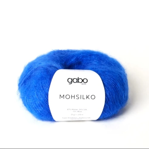 Włóczka GABO WOOL MOHSILKO 4670 królewski szafir