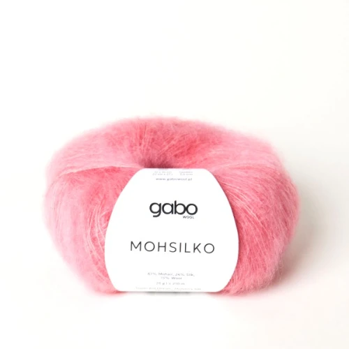 Włóczka GABO WOOL MOHSILKO 4009 koralowy sorbet